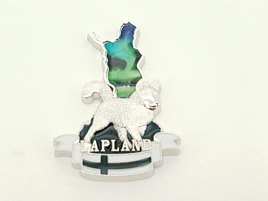 Magneetti Suomi Lapland husky met.