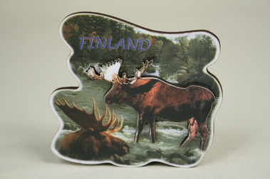 Magneett Hirvi 2-taso Finland 9cm