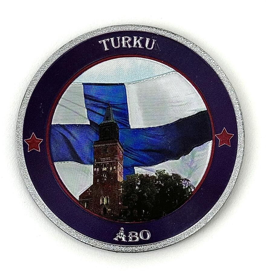 Magneetti foliopinta Turku 7cm