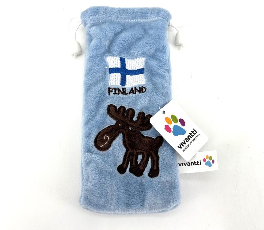 Silm&auml;laseille pussi sininen FINLAND 18cm