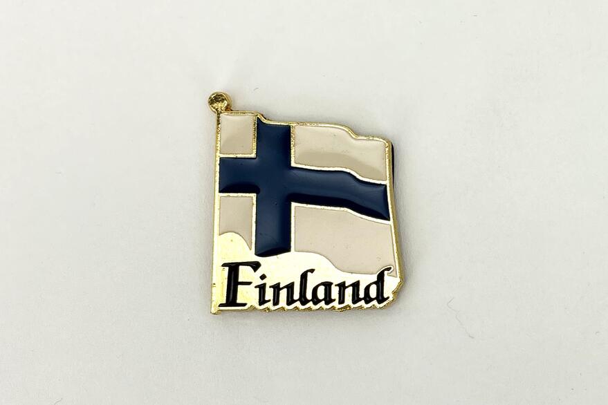 Magneetti Suomenlippu, metallia Finland